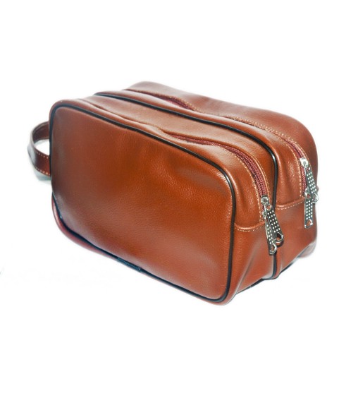 Epsilon Brown Leather Travel Bag