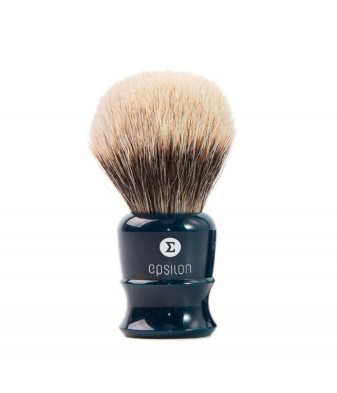 Epsilon Two Band Badger Shaving Brush Blue 52 / 26mm