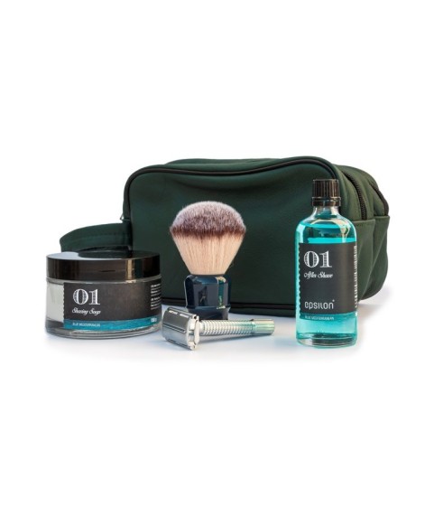 Blue Mediterranean Premium Shaving Set